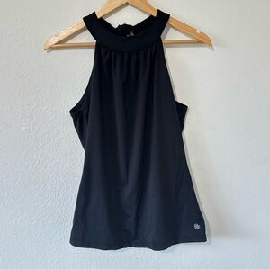 ATHLETA Black Racerback Halter Neck Tank Top L